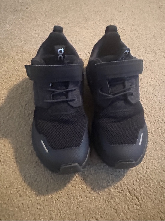 On Running Other - On Running Kids Black Velcro Mesh Sneakers